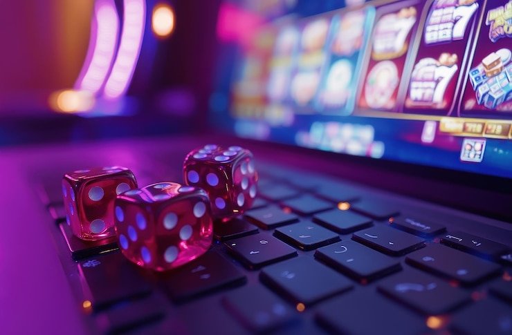 Aplikasi mobile duniaslot menampilkan menu utama dengan akses ke slot games, live casino, dan sportsbook